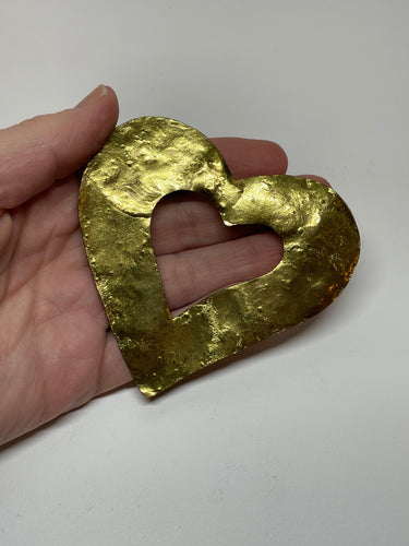 Large Gold Textured Heart Bloomers and Frocks